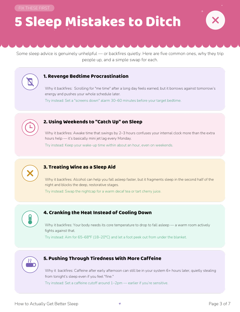How to Actually Get Better Sleep
