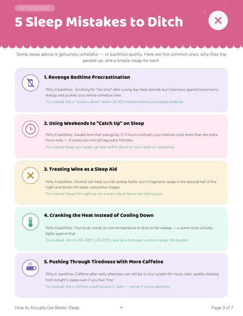 How to Actually Get Better Sleep