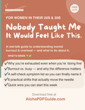 Nobody Taught Me It Would Feel Like This: A Free Guide for Women Feeling Mentally Overwhelmed